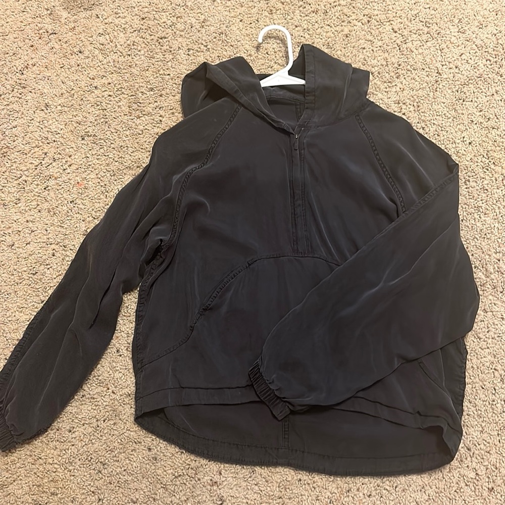 Lululemon half zip black hoodie size 6